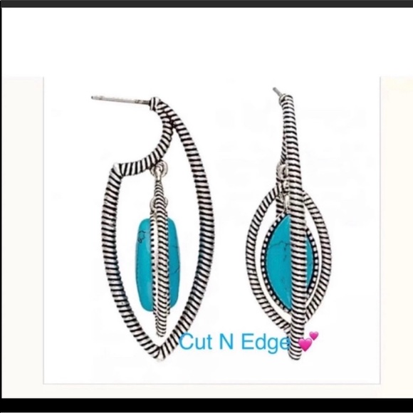 Montana Silversmith R47 Turquoise Earrings - Picture 1 of 2